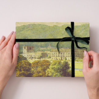 Chatsworth Derbyshire Jane Austen Darcy Pemberly Wrapping Paper Sheets
