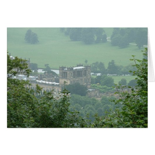 Chatsworth House from above Cards (Front Horizontal)