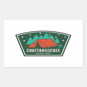 Chattahoochee National Forest Camping Rectangular Sticker
