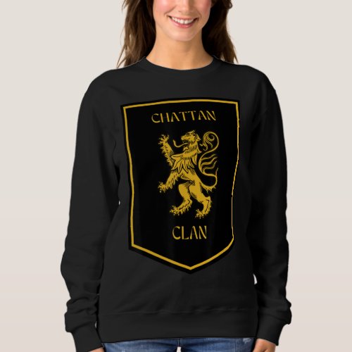 Chattan Clan Scottish Lion Badge Sweatshirt