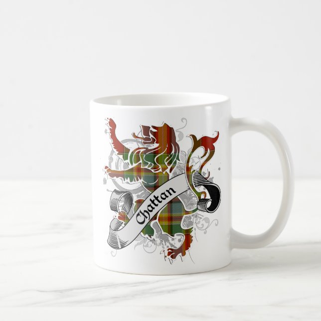 Chattan Tartan Lion Coffee Mug (Right)