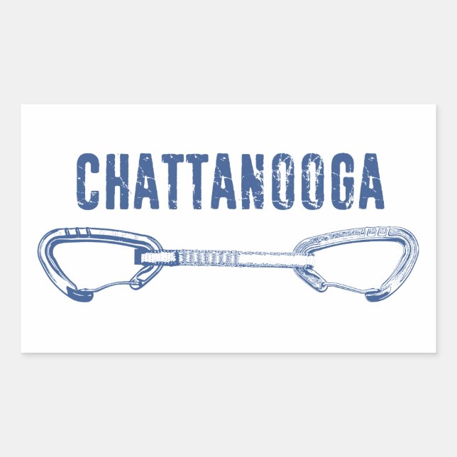 Chattanooga Climbing Quickdraw Rectangular Sticker (Front)