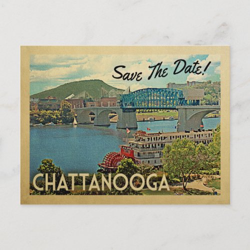 Chattanooga Wedding Invitation Suite – Vintage Travel