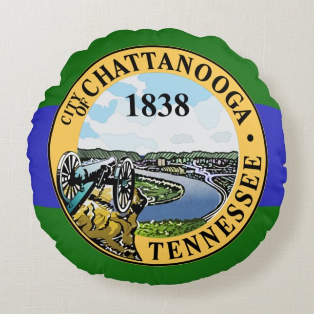 Chattanooga (Tennessee) City flag  Round Pillow (Front)