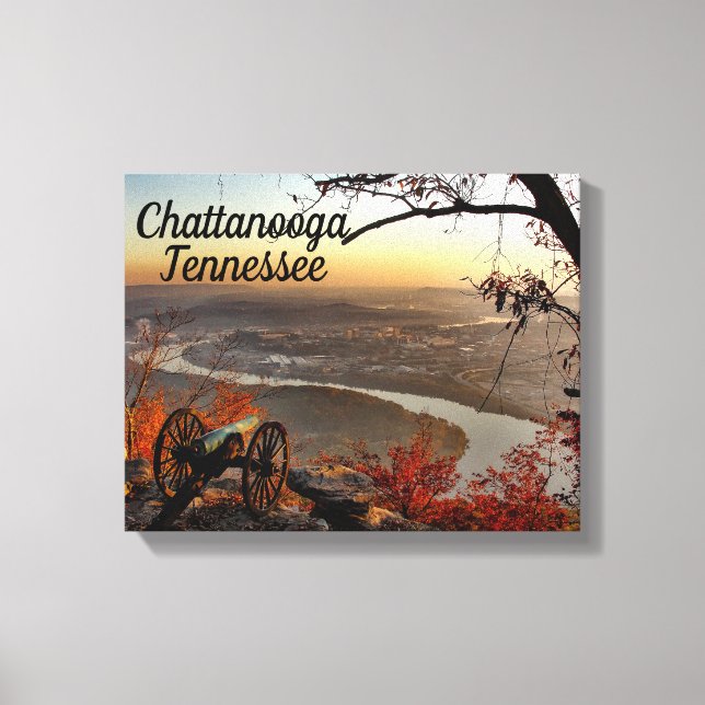 Chattanooga Tennessee from Lookout Mountain Canvas Print (Front)
