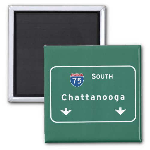 Chattanooga Tennessee Interstate Highway Freeway  Magnet