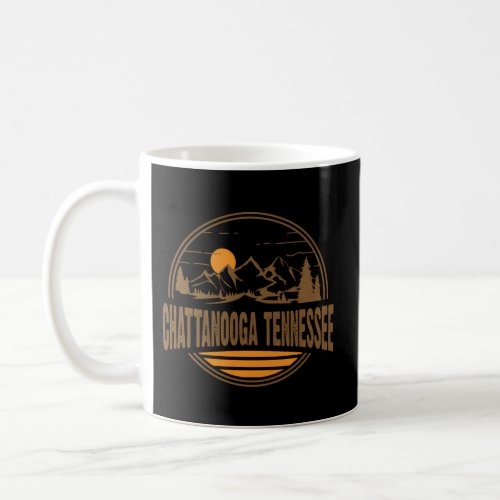 Chattanooga Tennessee Mountain Print Coffee Mug