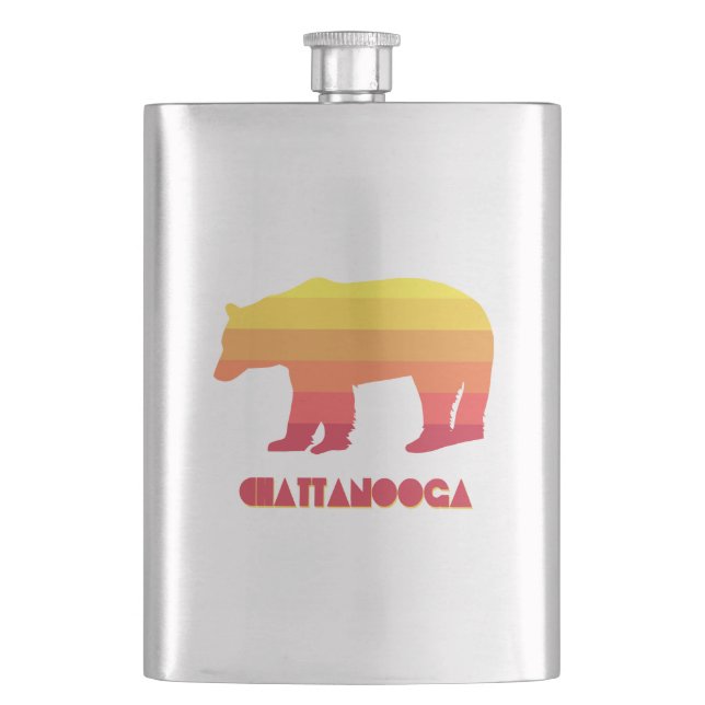 Chattanooga Tennessee Rainbow Bear Flask (Front)
