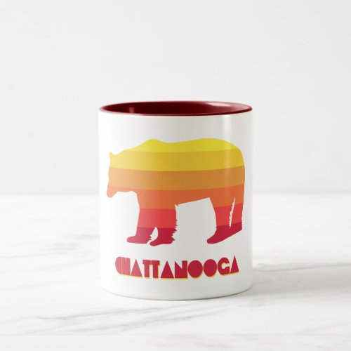 Chattanooga Tennessee Rainbow Bear Two_Tone Coffee Mug