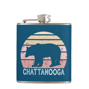 Chattanooga Tennessee Retro Bear Flask