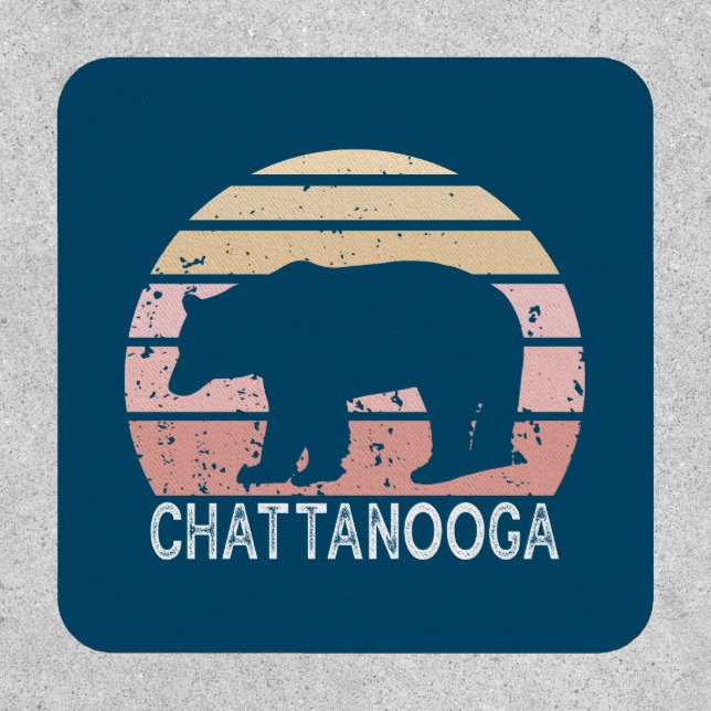 Chattanooga Tennessee Retro Bear Patch (Front)