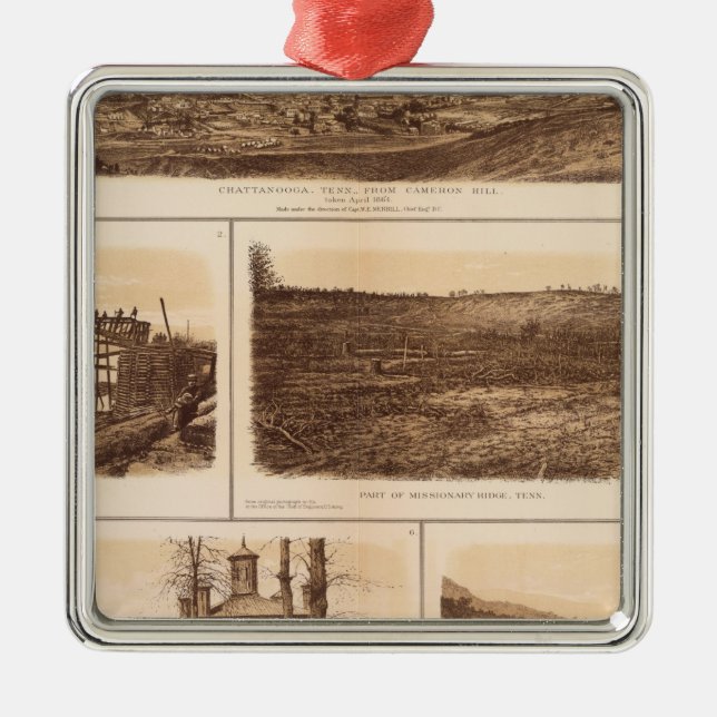 Chattanooga Tennessee River Metal Ornament (Front)