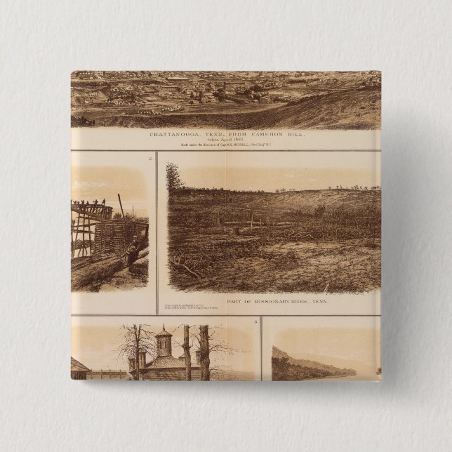 Chattanooga Tennessee River Pinback Button (Front)