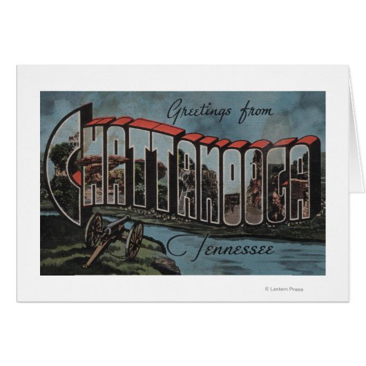 Chattanooga, Tennessee (River Scene) Cards (Front Horizontal)