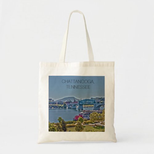 Chattanooga Tennessee Riverboat Lookout Mountain Tote Bag