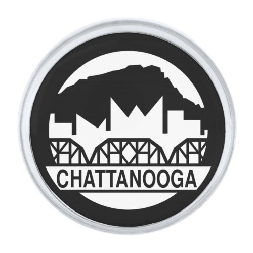 Chattanooga Tennessee Silver Finish Lapel Pin