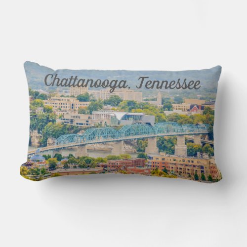 Chattanooga Tennessee Skyline Lumbar Pillow