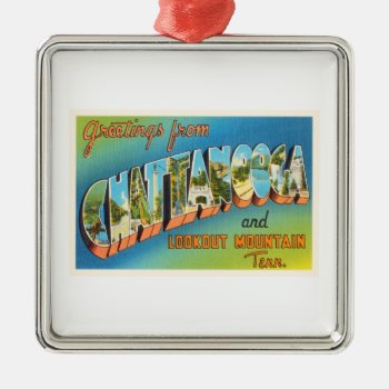 Chattanooga Tennessee Tn Vintage Travel Souvenir Metal Ornament by AmericanTravelogue at Zazzle