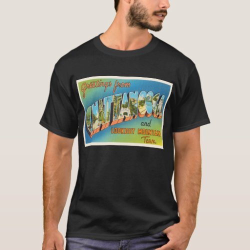 Chattanooga Tennessee TN Vintage Travel Souvenir T_Shirt