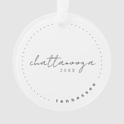 Chattanooga Tennessee Travel United States Simple Ornament