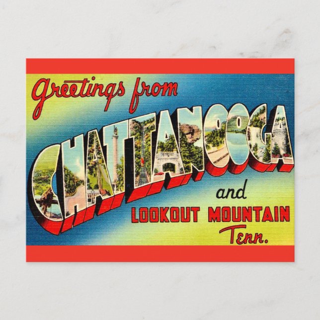 Chattanooga Tennessee Vintage Postcard (Front)