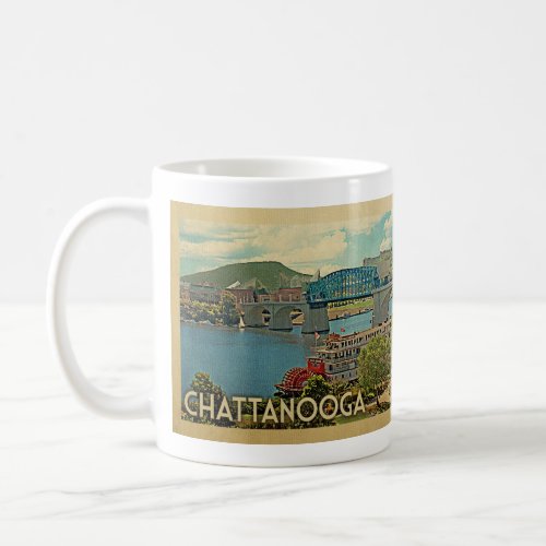 Chattanooga Tennessee Vintage Travel Coffee Mug
