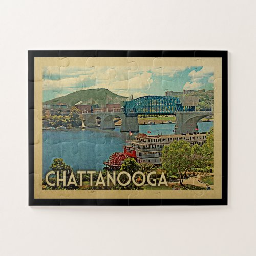Chattanooga Tennessee Vintage Travel Jigsaw Puzzle