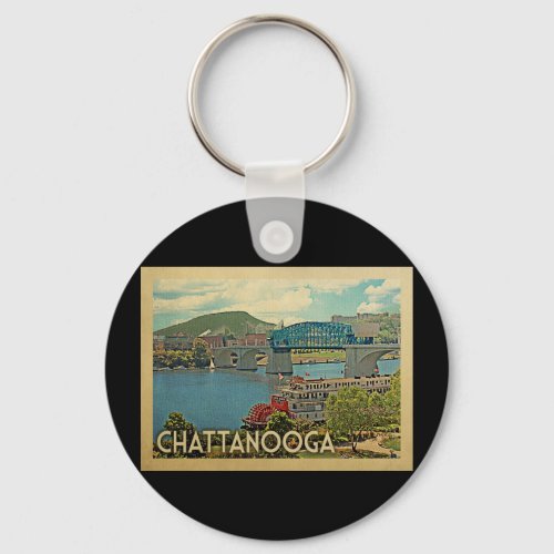 Chattanooga Tennessee Vintage Travel Keychain