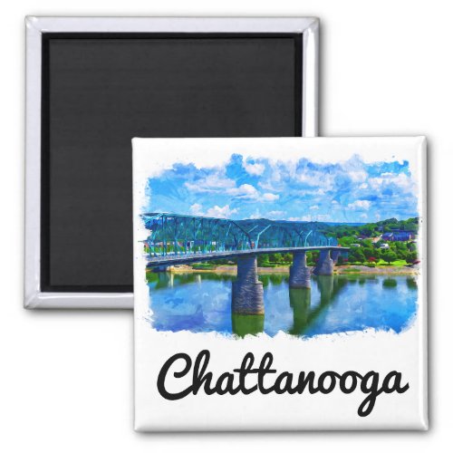 Chattanooga Tennessee Watercolor  Magnet