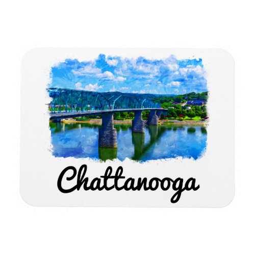 Chattanooga Tennessee Watercolor  Magnet