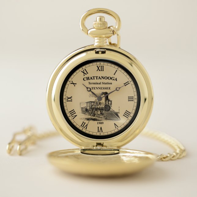 Chattanooga Terminal Station Tennessee ~  Pocket Watch (Inside)