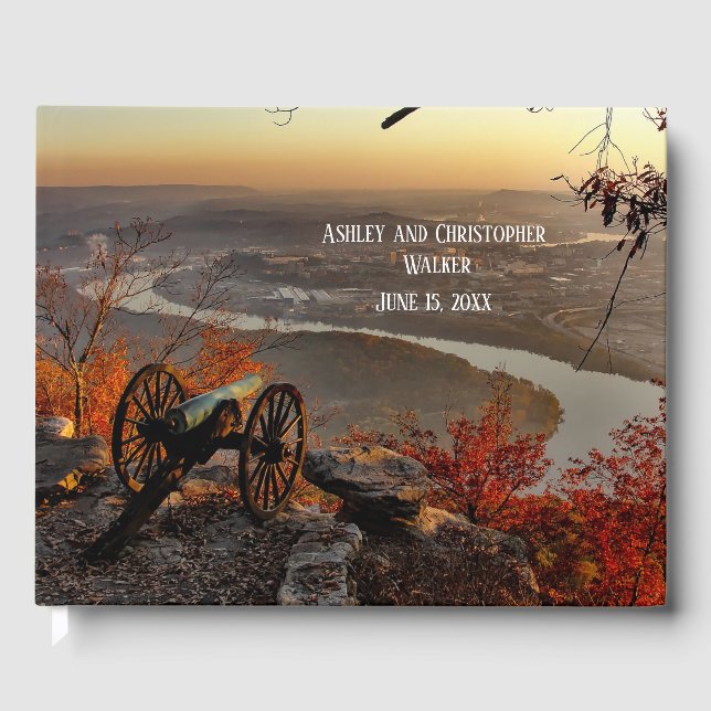 Chattanooga TN Lookout Mountain Wedding Guestbook (Front)
