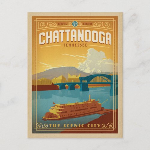 Chattanooga TN Postcard