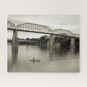 Chattanooga, TN - Walnut Street Bridge 16x20 Jigsaw Puzzle