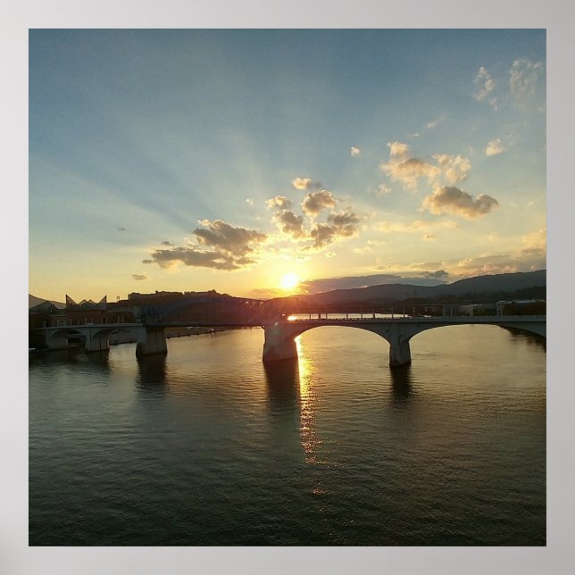 Chattanooga TN Walnut Street Bridge Poster (Front)