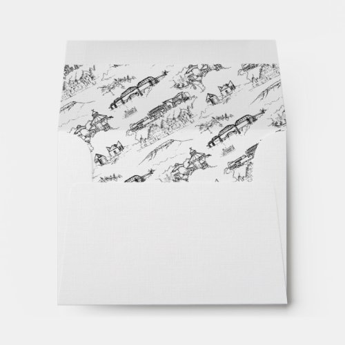 Chattanooga Toile Black and White Envelope