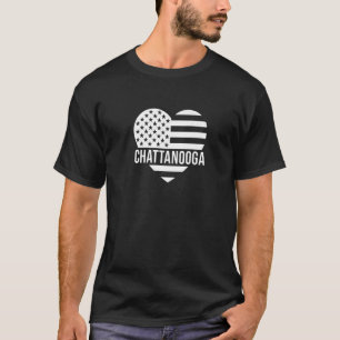 Chattanooga USA Flag America City Hometown Vacatio T-Shirt