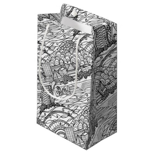 Chattanooga Whimsy Black and White Small Gift Bag