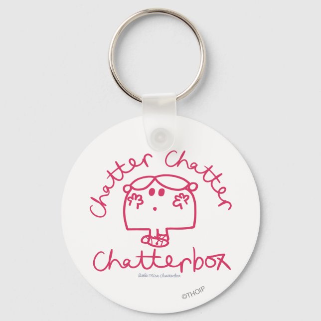 Chatter Chatter Chatterbox Keychain (Front)