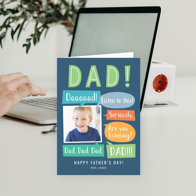 Chatterbox Custom Photo Father's Day Card (Creator Uploaded)