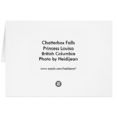Chatterbox Falls Cards (Back Horizontal)