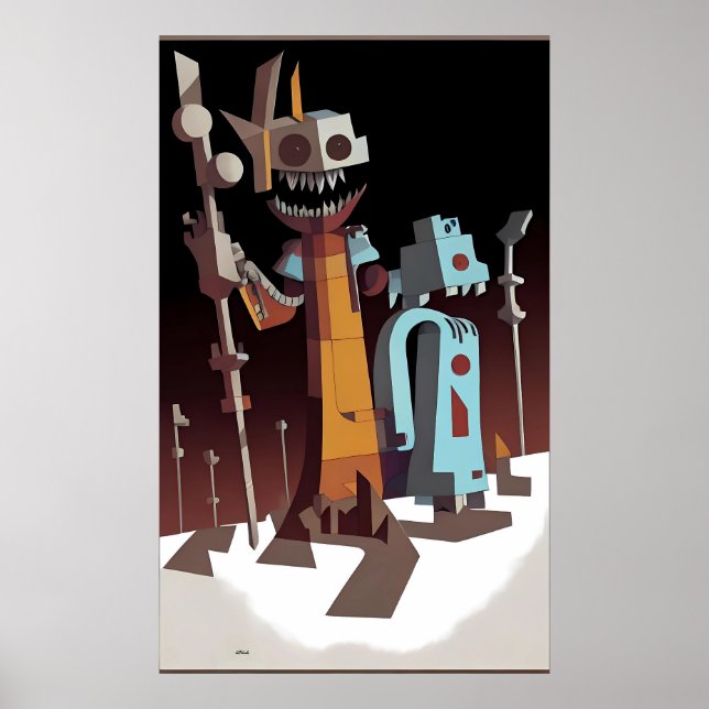 Chatterbox - Ken Gage Surreal Art Poster (Front)