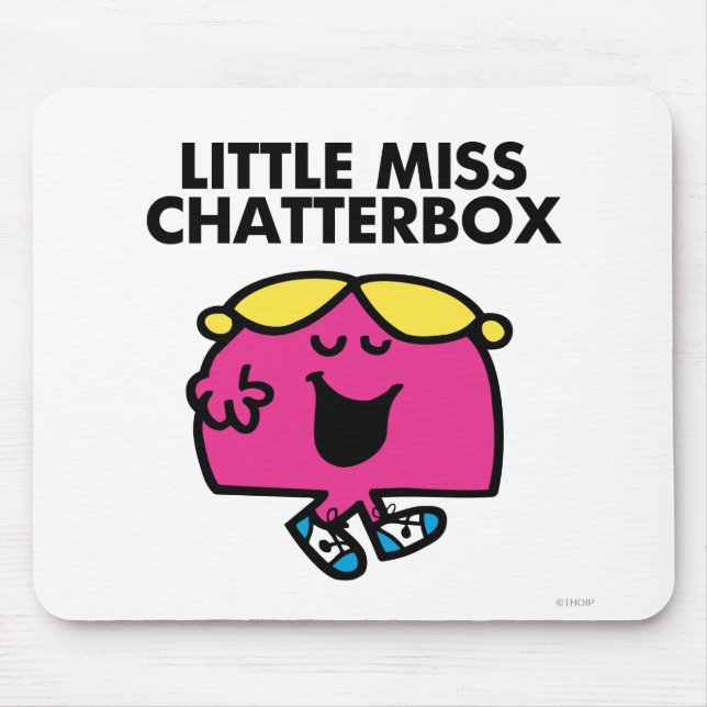 Chatting With Little Miss Chatterbox Mouse Pad (Front)