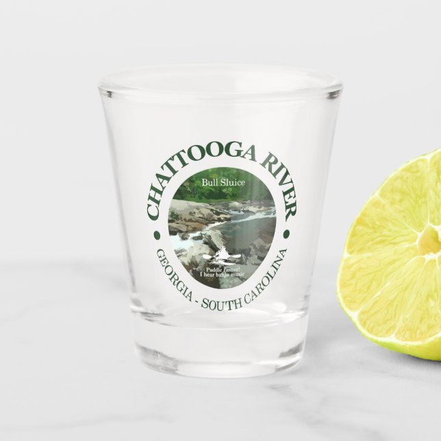 Chattooga River (BS) Shot Glass (Front)