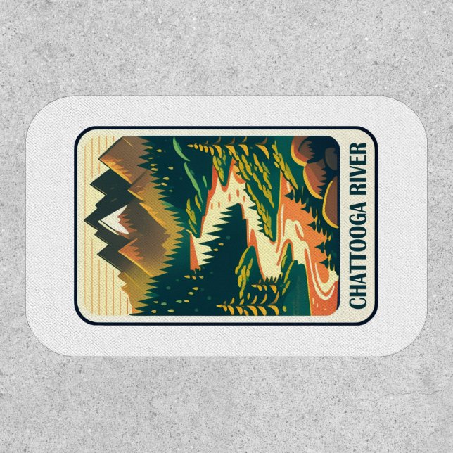 Chattooga River South Carolina Colors Patch (Front)