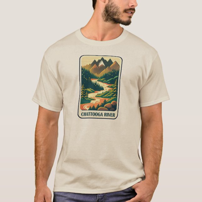 Chattooga River South Carolina Colors T-Shirt (Front)