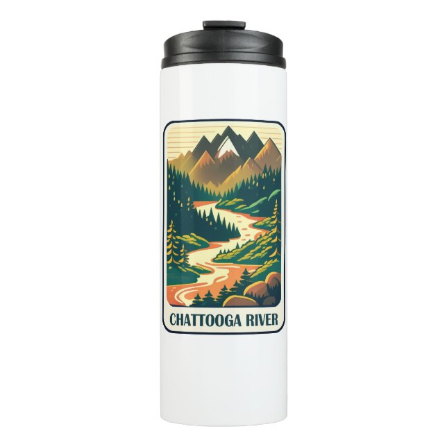 Chattooga River South Carolina Colors Thermal Tumbler (Front)