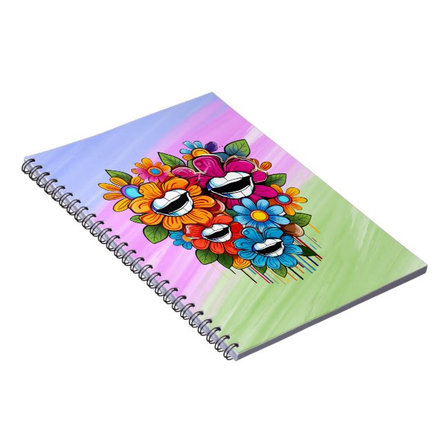 Chatty Blossoms  Notebook (Right Side)