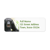 Chatty Chimpanzee Mailing Labels