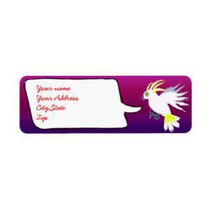 chatty cockatoo label